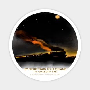 Gorgeous Old LMS LNER Steam Train Poster Magnet